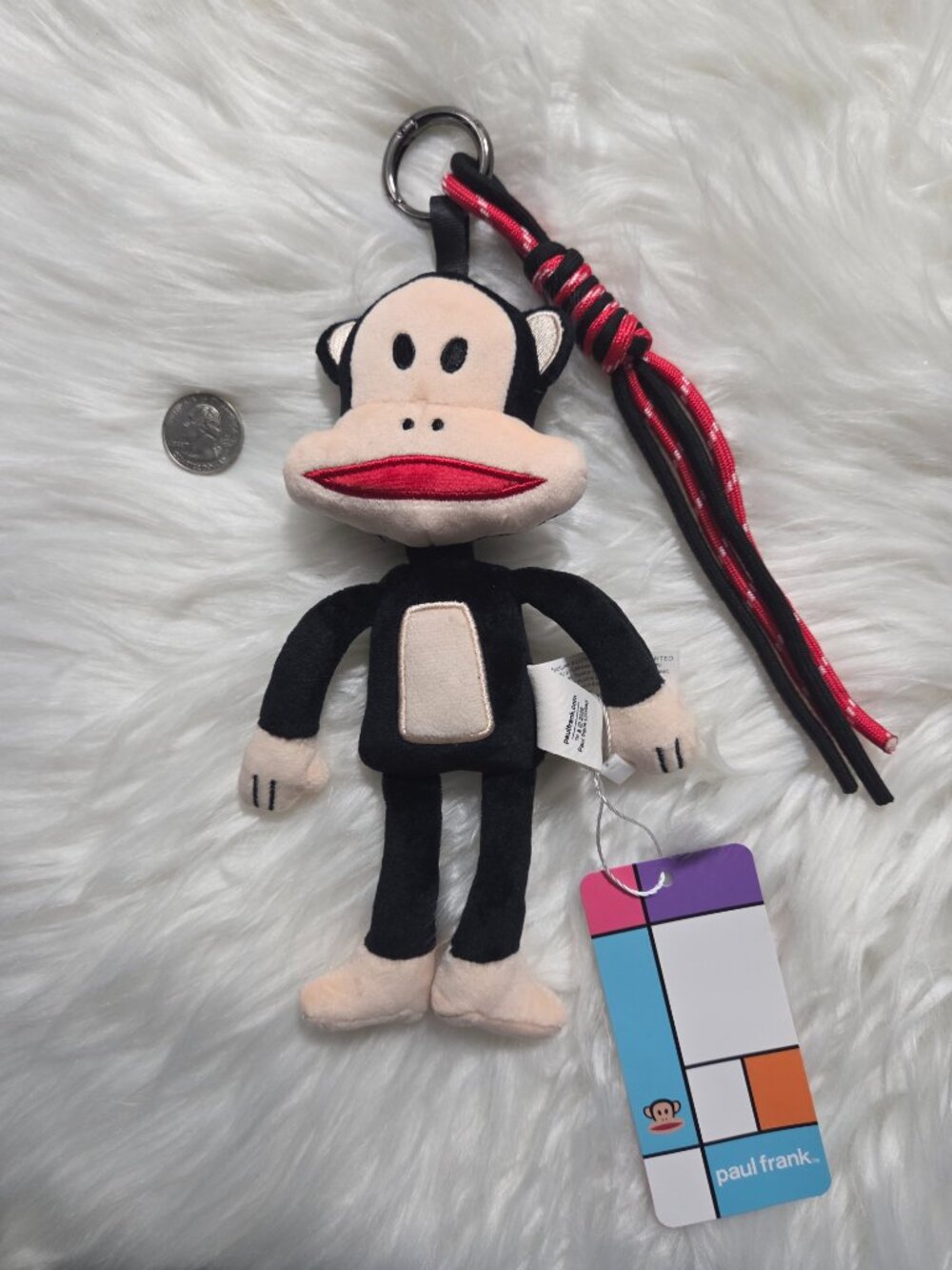 Paul Frank Julius Monkey Plush Keychain - Picture 3 of 7